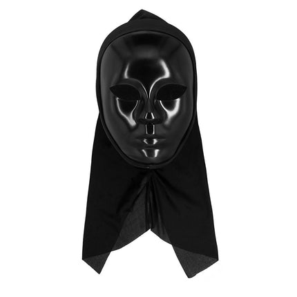 Mime Masker Zwart Met Kap van Boland koop je bij Partywinkel