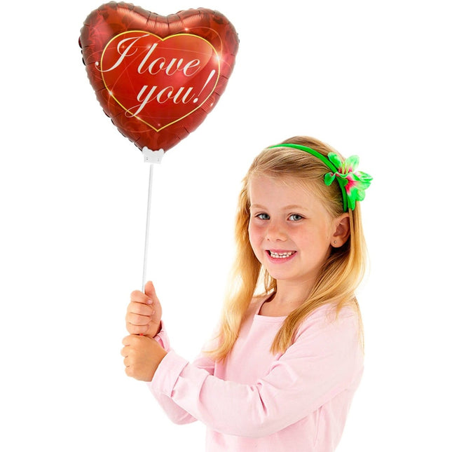 Hart Helium Ballon Mini Leeg 23cm van Folat koop je bij Partywinkel