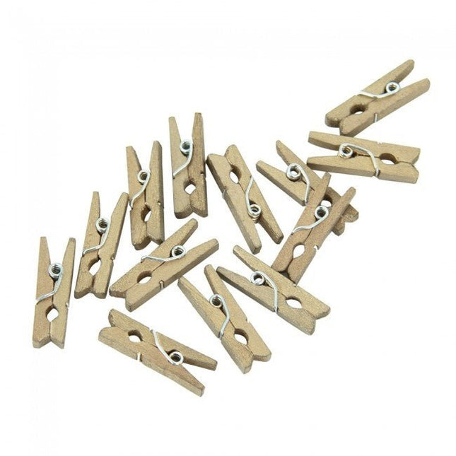 Mini Knijpers Hout Goud 24st van WeFiesta koop je bij Partywinkel