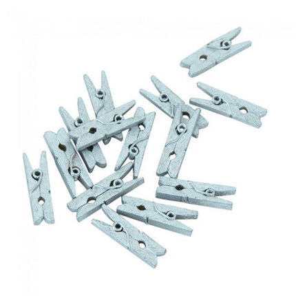 Mini Knijpers Hout Zilver 24st van WeFiesta koop je bij Partywinkel