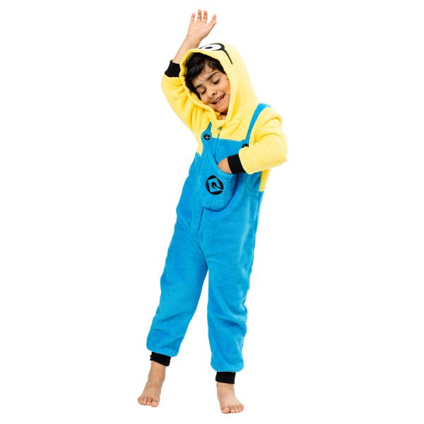 Minion Onesie Blauw Geel Kind van Riethmueller koop je bij Partywinkel