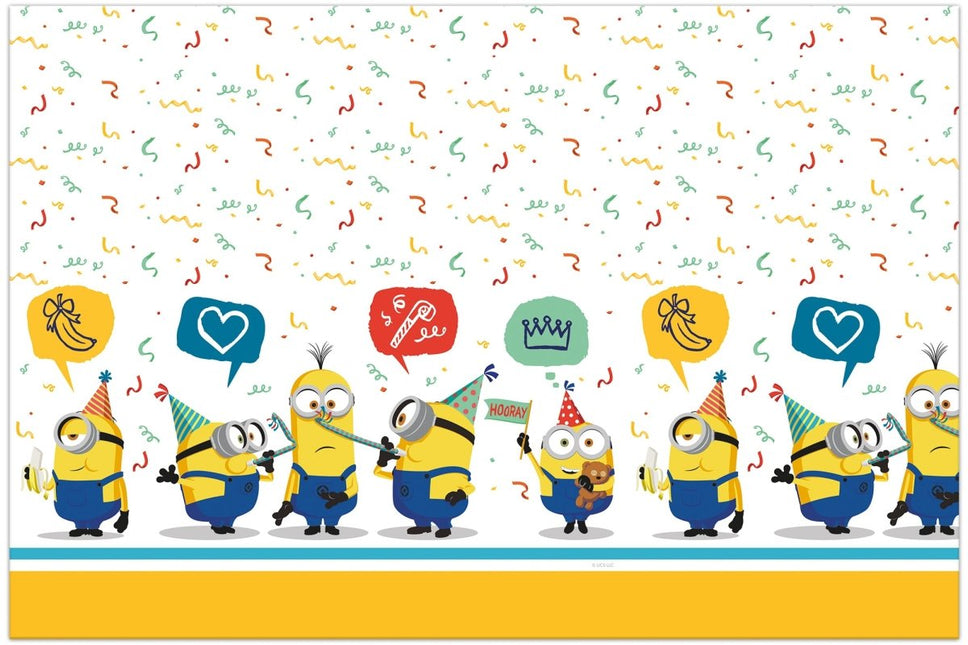 Minions Tafelkleed Plastic 1,8m van Procos koop je bij Partywinkel