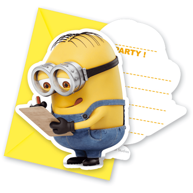 Minions Uitnodigingen 6st van Procos koop je bij Partywinkel