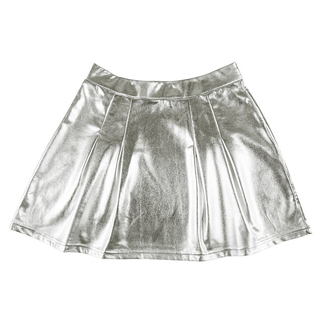 Minirokje Metallic Zilver M - L van Boland koop je bij Partywinkel