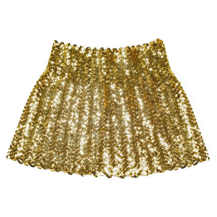 Minirokje Pailletten Goud M van Boland koop je bij Partywinkel