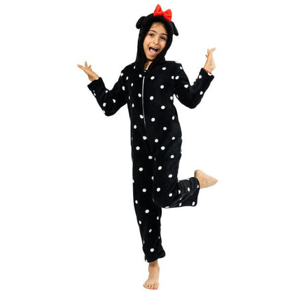 Minnie Mouse Onesie Zwart Rood Meisje van Riethmueller koop je bij Partywinkel