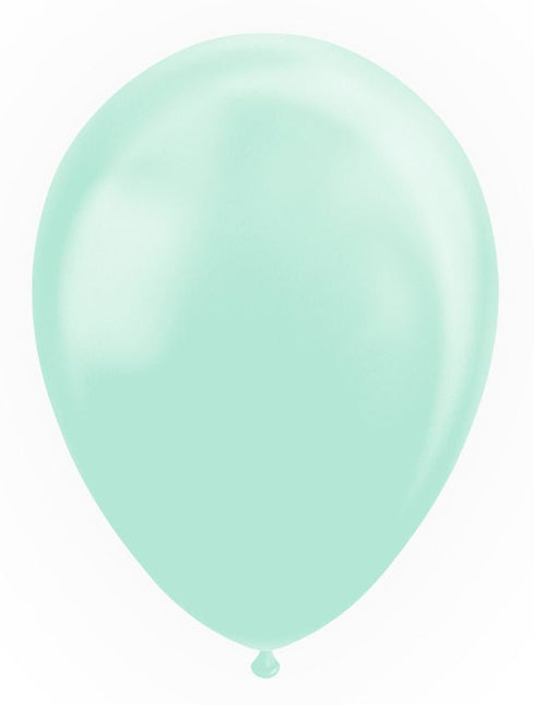 Mintgroene Ballonnen Pastel Macaron 30cm 10st van WeFiesta koop je bij Partywinkel