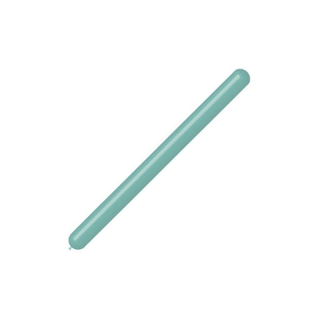 Mintgroene Modelleerballonnen 7,5cm 150cm 100st van Balloonia koop je bij Partywinkel