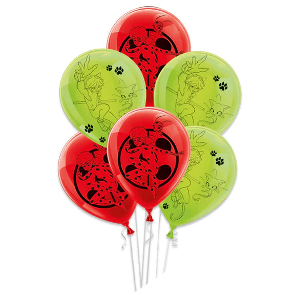 Miraculous Balloons, 25 cm, 10-pack