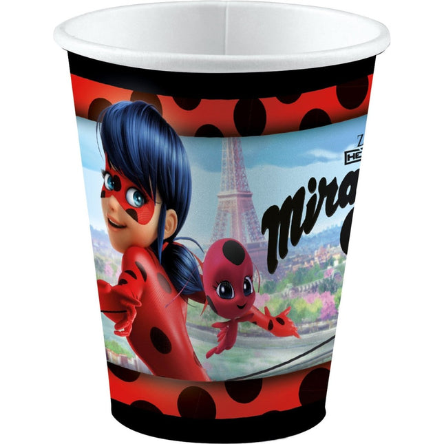 Miraculous Bekers Karton 250ml 8st van Riethmueller koop je bij Partywinkel