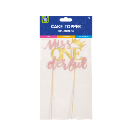 Miss Wonderful Taarttopper van Paper Dreams koop je bij Partywinkel
