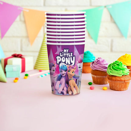 My Little Pony Cups, Purple, 250 ml, Set of 8