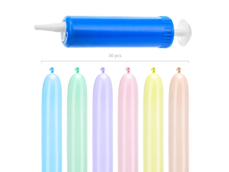 Modeleer Ballonnen Pastel 30st van Partydeco koop je bij Partywinkel