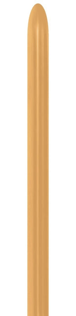 Modelleerballonnen Metallic Gold 2,5cm 152cm 50st van Sempertex koop je bij Partywinkel