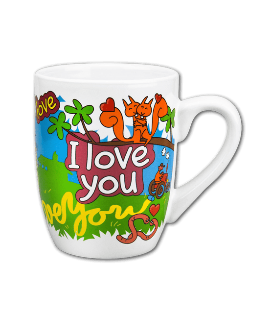 Mok I Love You 12cm van Paper Dreams koop je bij Partywinkel