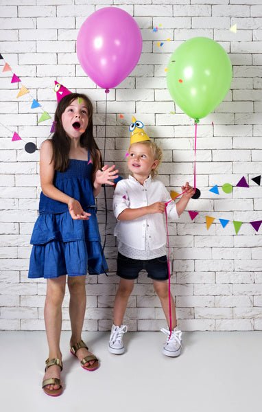 Monster Feesthoedjes 16cm 6st van Partydeco koop je bij Partywinkel