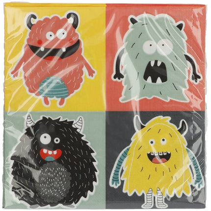 Monster Servetten 33cm 20st van Folat koop je bij Partywinkel