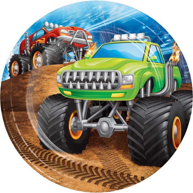 Monster Truck Borden 18cm 8st van Creative Converting koop je bij Partywinkel