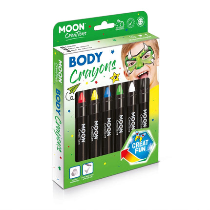 Moon Creations Body Crayons Black 3.2g van Moon Creations koop je bij Partywinkel