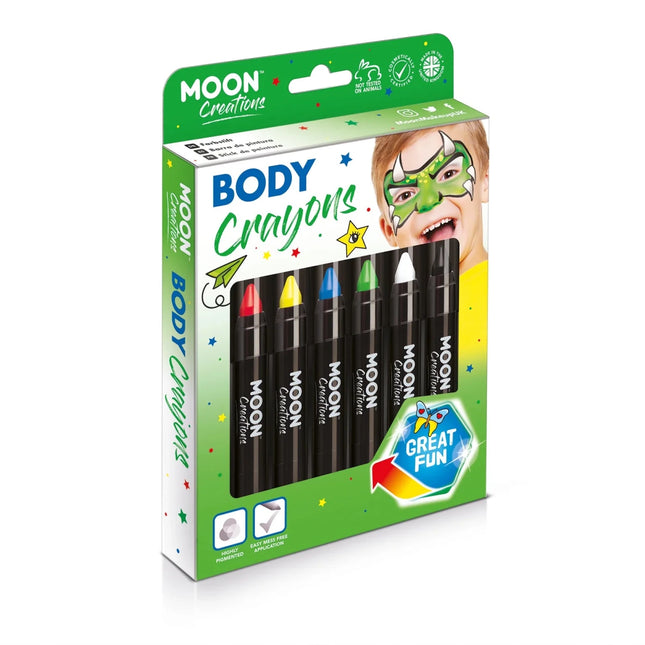 Moon Creations Body Crayons Black 3.2g van Moon Creations koop je bij Partywinkel