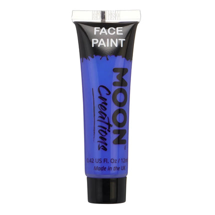 Moon Creations Face Paint Dark Blue 12ml van Moon Creations koop je bij Partywinkel