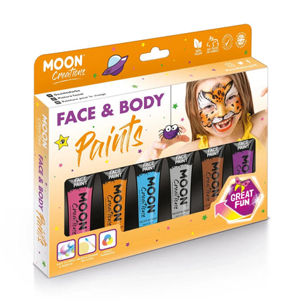 Moon Creations Face Paint Grey 12ml van Moon Creations koop je bij Partywinkel