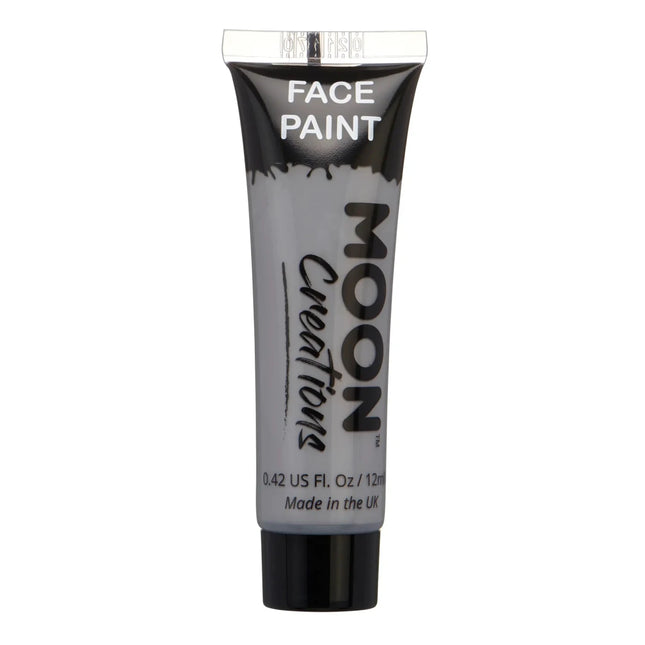 Moon Creations Face Paint Grey 12ml van Moon Creations koop je bij Partywinkel