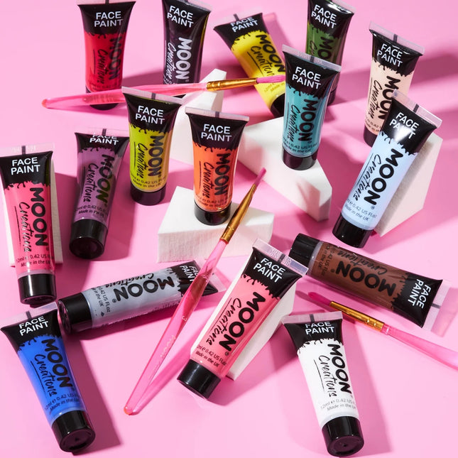 Moon Creations Face Paint Light Blue 12ml van Moon Creations koop je bij Partywinkel
