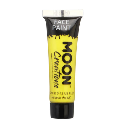 Moon Creations Face Paint Yellow 12ml van Moon Creations koop je bij Partywinkel