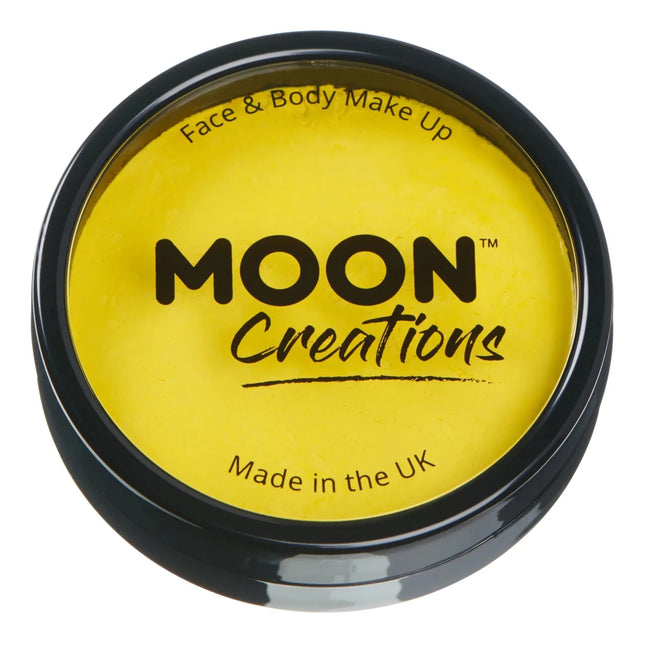 Moon Creations Pro Face Paint Bright Yellow 36g van Moon Creations koop je bij Partywinkel