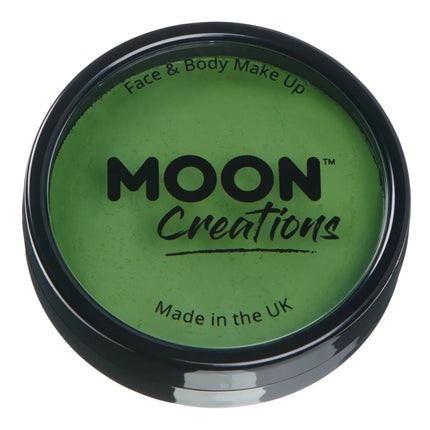 Moon Creations Pro Face Paint Cake Pots Grass Green 36g van Moon Creations koop je bij Partywinkel