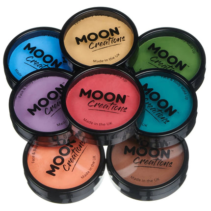 Moon Creations Pro Face Paint Cake Pots Grass Green 36g van Moon Creations koop je bij Partywinkel
