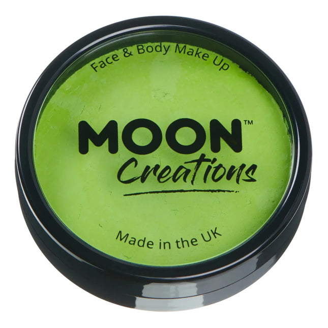 Moon Creations Pro Face Paint Cake Pots Light Green 36g van Moon Creations koop je bij Partywinkel