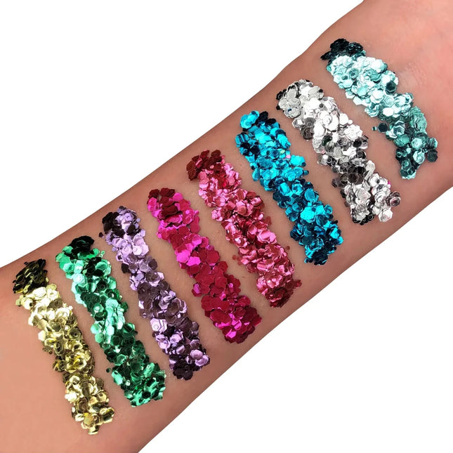 Moon Glitter Bio Chunky Glitter Silver 3g van Moon Creations koop je bij Partywinkel