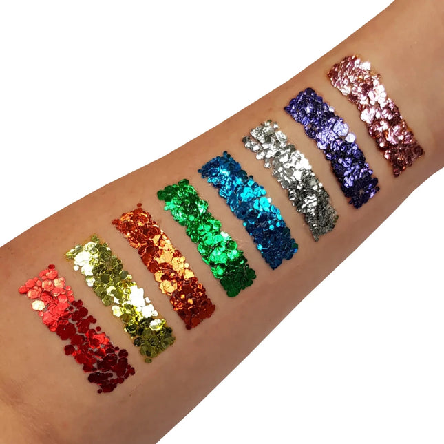 Moon Glitter Classic Chunky Glitter Gel Silver 12ml van Moon Creations koop je bij Partywinkel
