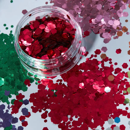 Moon Glitter Classic Chunky Glitter Red 3g van Moon Creations koop je bij Partywinkel