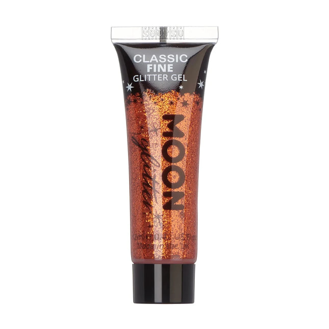 Moon Glitter Classic Fine Glitter Gel Copper Bronze 12ml van Moon Creations koop je bij Partywinkel