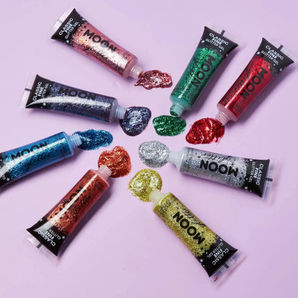 Moon Glitter Classic Fine Glitter Gel Lavender 12ml van Moon Creations koop je bij Partywinkel
