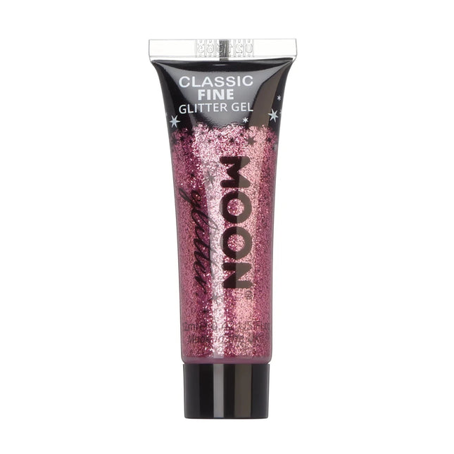 Moon Glitter Classic Fine Glitter Gel Pink 12ml van Moon Creations koop je bij Partywinkel