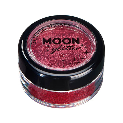 Moon Glitter Classic Fine Glitter Shakers Red 5g van Moon Creations koop je bij Partywinkel
