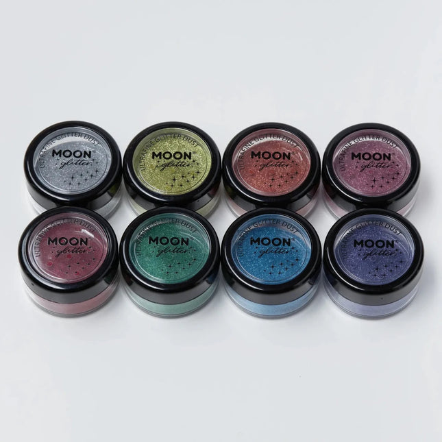 Moon Glitter Classic Ultrafine Glitter Dust Silver 5g van Moon Creations koop je bij Partywinkel