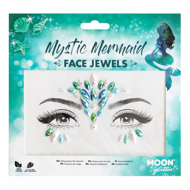 Moon Glitter Face Jewels Mystic Mermaid van Moon Creations koop je bij Partywinkel