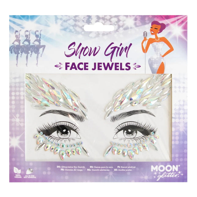 Moon Glitter Face Jewels Show Girl van Moon Creations koop je bij Partywinkel