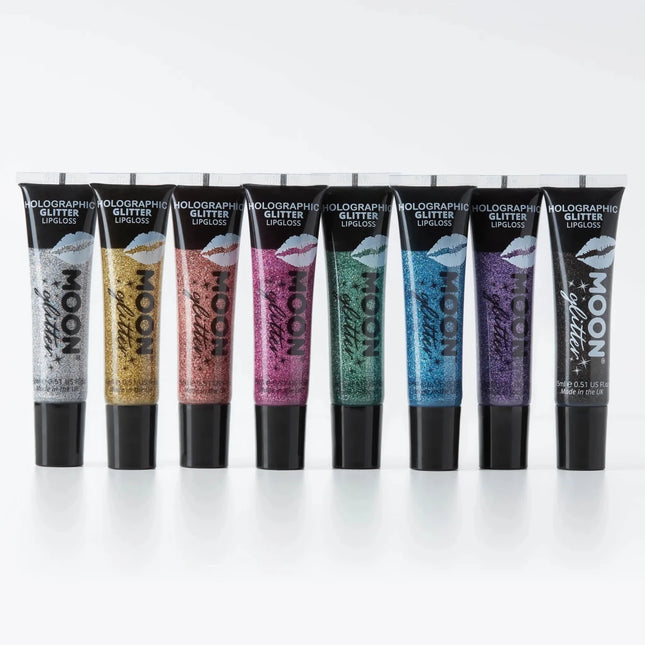Moon Glitter Holographic Glitter Lipgloss Black 15ml van Moon Creations koop je bij Partywinkel