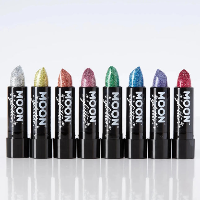 Moon Glitter Holographic Glitter Lipstick Green 4.2g van Moon Creations koop je bij Partywinkel