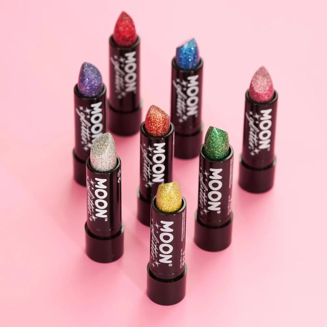 Moon Glitter Holographic Glitter Lipstick Silver 4.2g van Moon Creations koop je bij Partywinkel