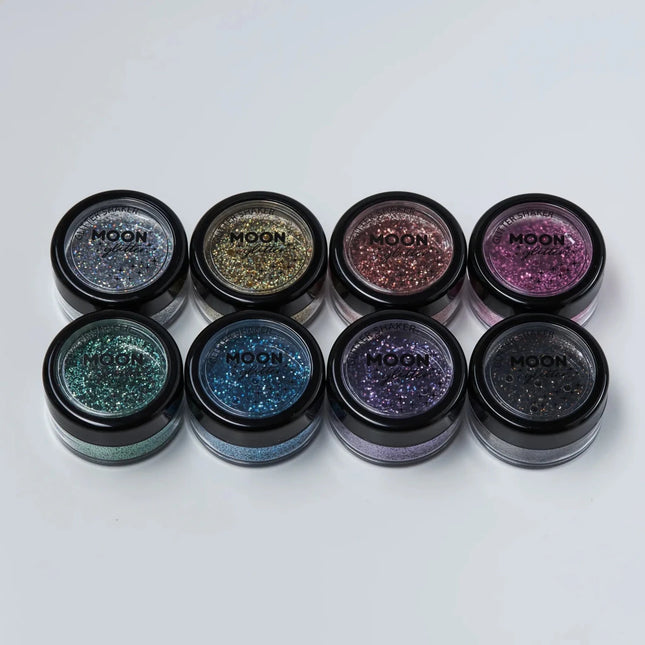 Moon Glitter Holographic Glitter Shakers Gold 5g van Moon Creations koop je bij Partywinkel