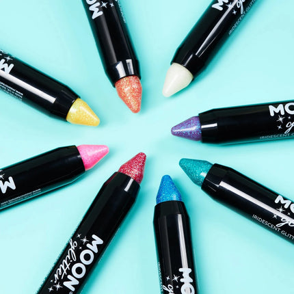 Moon Glitter Iridescent Body Crayons Pink 3.2g van Moon Creations koop je bij Partywinkel