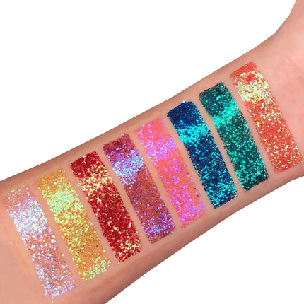 Moon Glitter Iridescent Fine Glitter Gel Cherry 12ml van Moon Creations koop je bij Partywinkel
