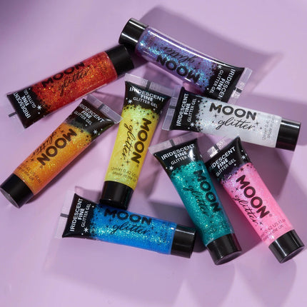 Moon Glitter Iridescent Fine Glitter Gel Green 12ml van Moon Creations koop je bij Partywinkel